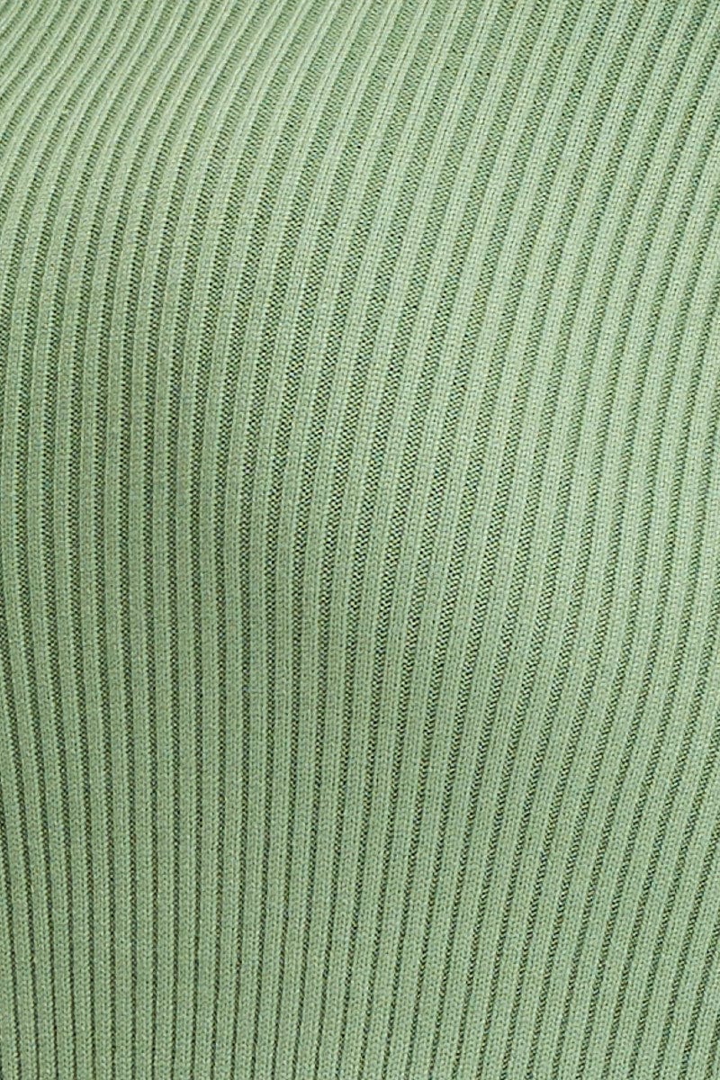 Green Tie Waist Dress Long Sleeve Midi - Image 6