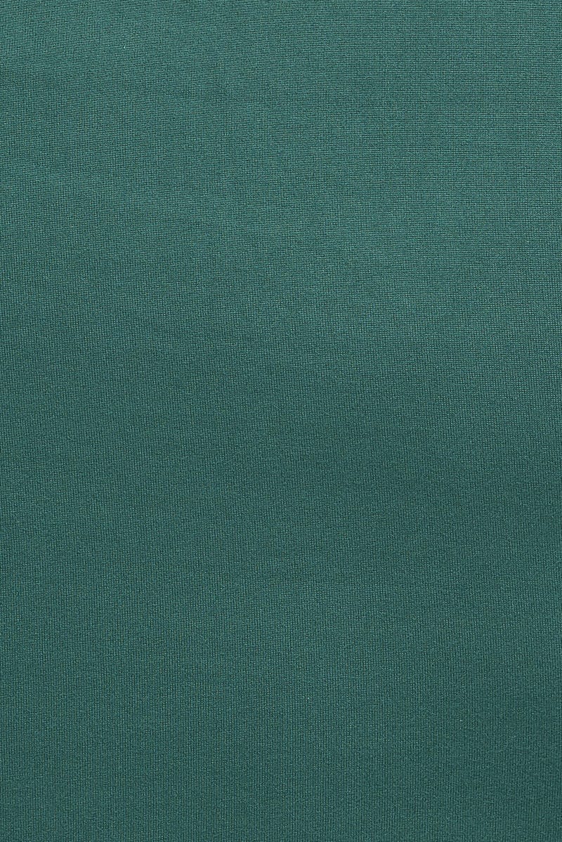 Green Top Long Sleeves Twisted Neck - Image 6