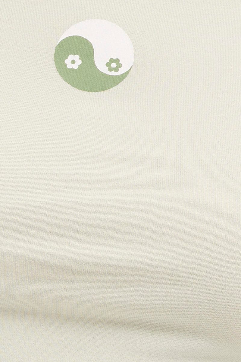 Green Yin Yang Baby Tee - Image 5
