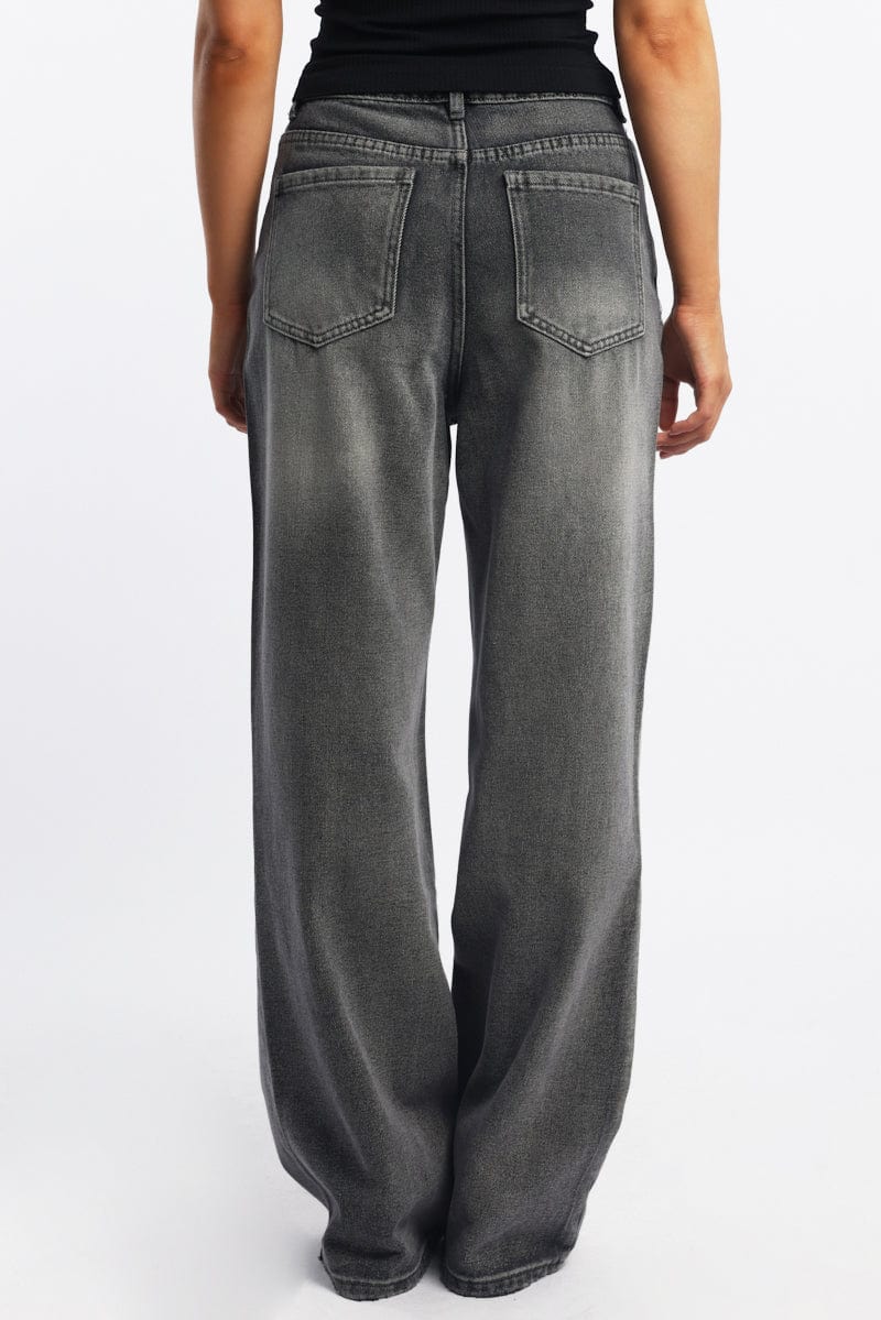 Grey Barrel Jeans Mid Rise - Image 3