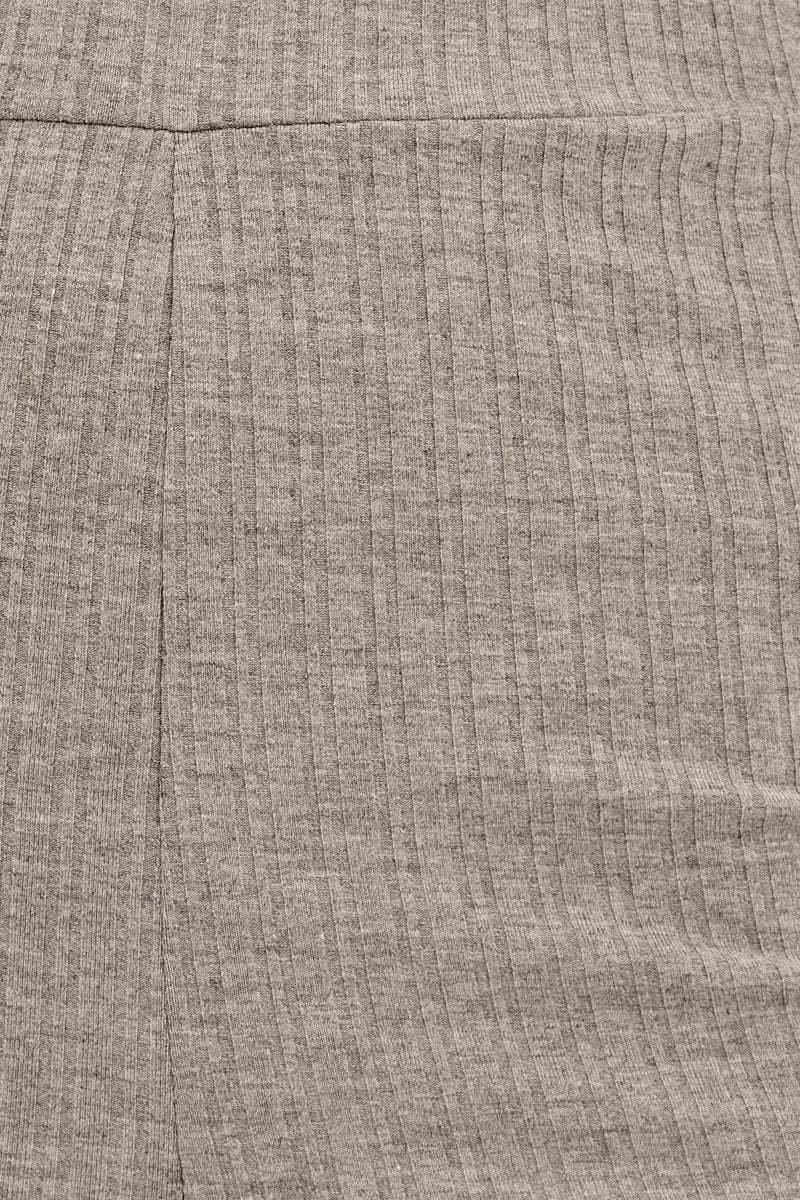 Grey Crop Bralette Loungewear Set - Image 6