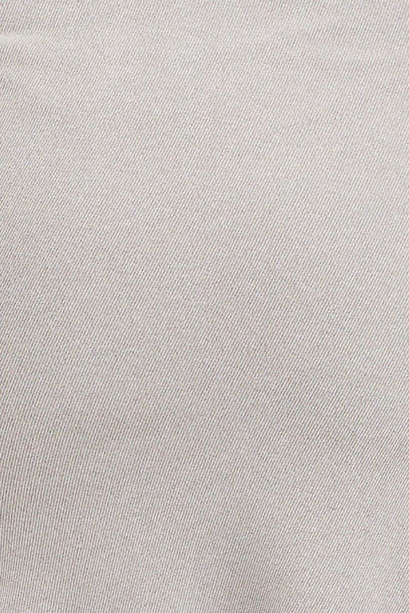 Grey Midi Dress Long Sleeve Bodycon - Image 6