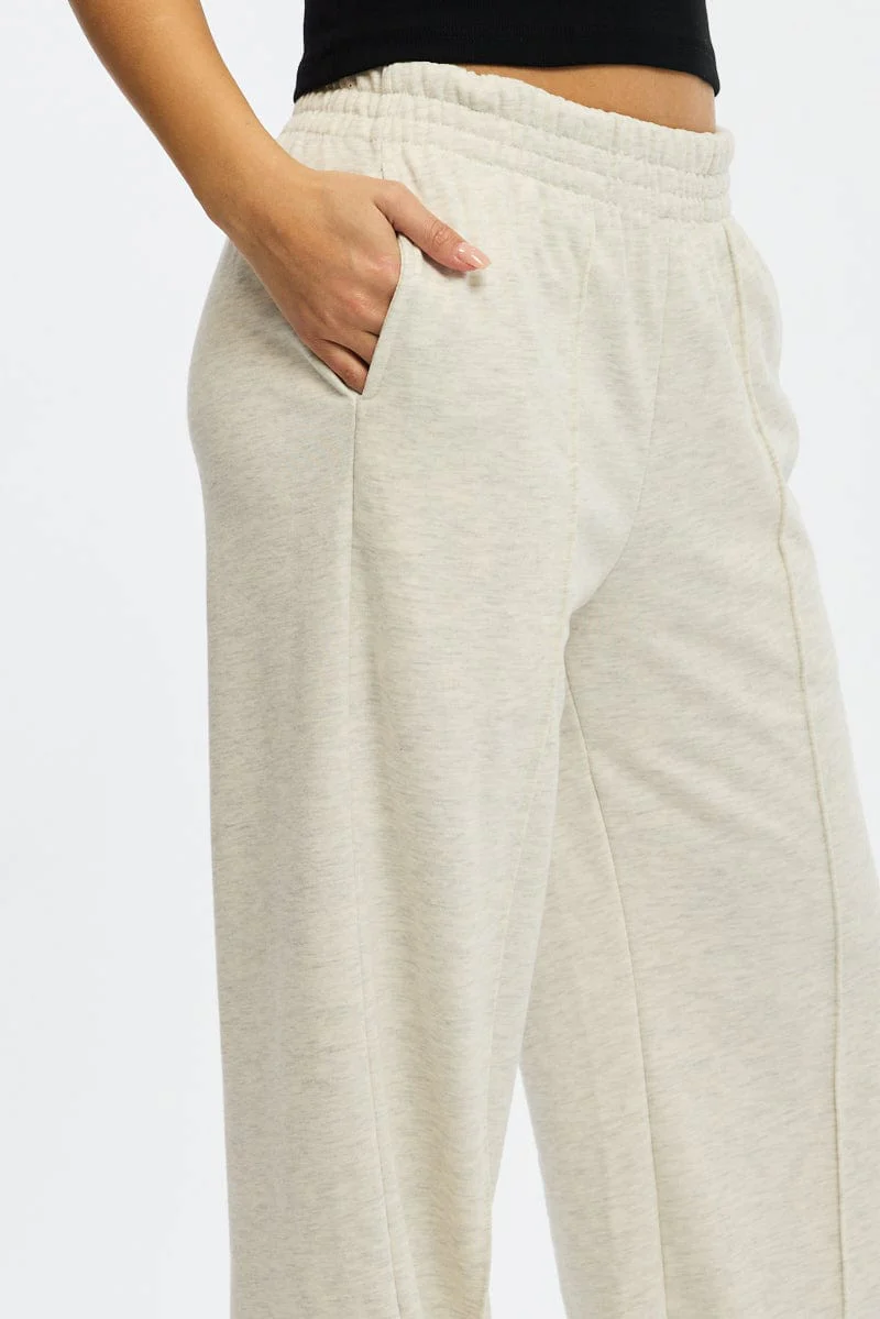 Grey Track Pants Wide Leg - Image 5