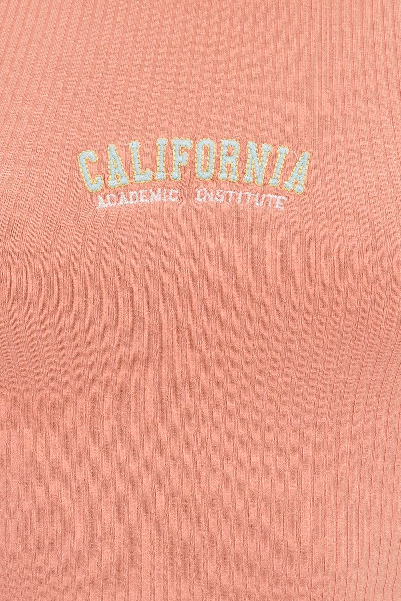 Orange Crop Tank California Embroidered - Image 6