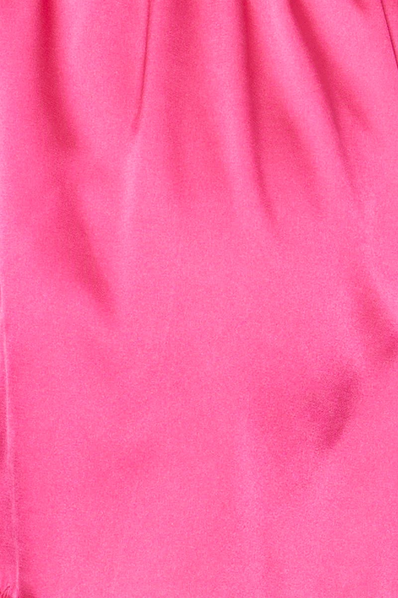 Pink Bralette Pyjamas Set Satin - Image 6
