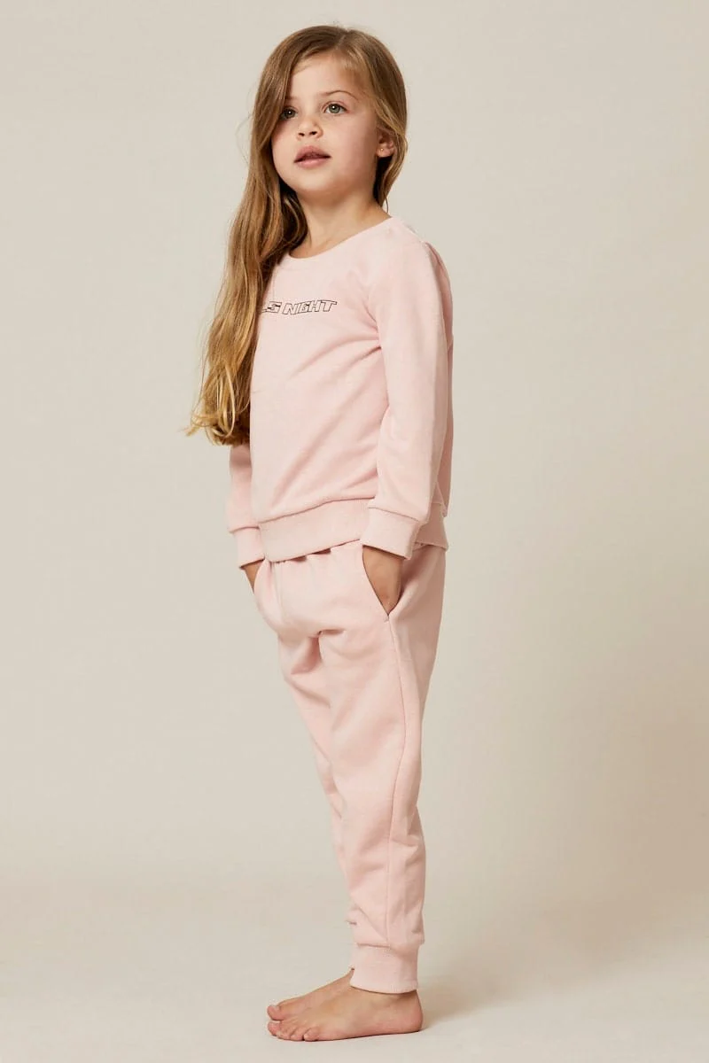 Pink Kids Track Pants - Image 2