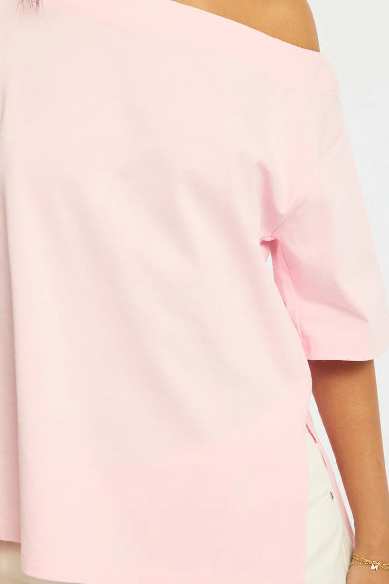 Pink One Shoulder Top - Image 6