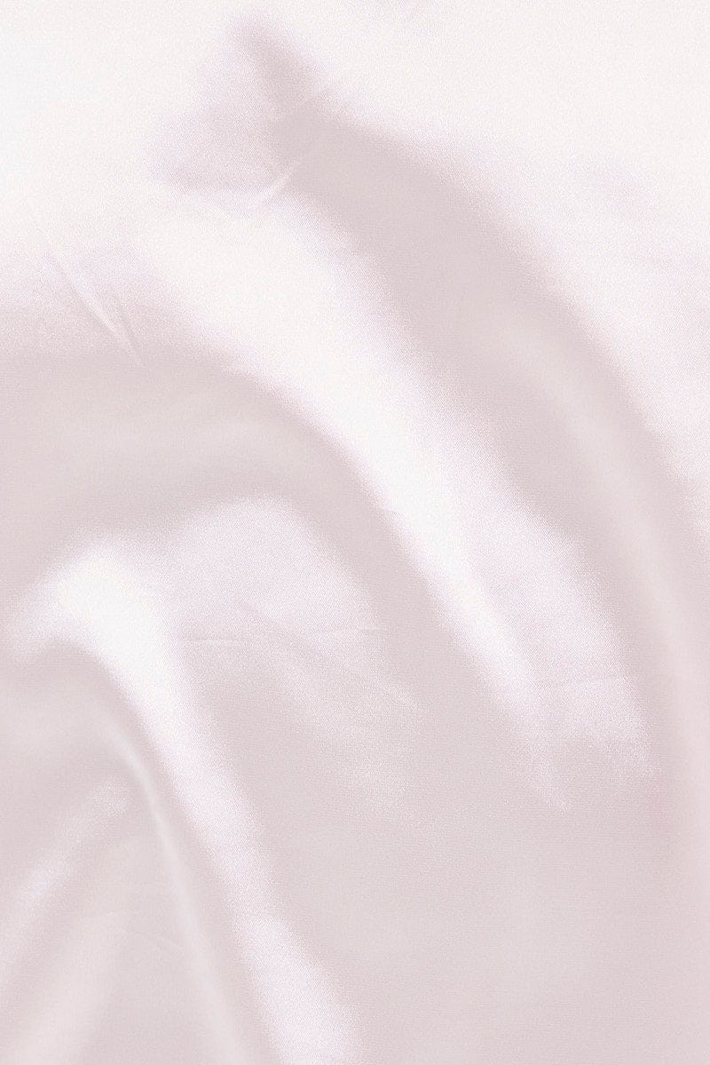 Pink Satin Cami And Ruffle Shorts Pyjama Set - Image 6