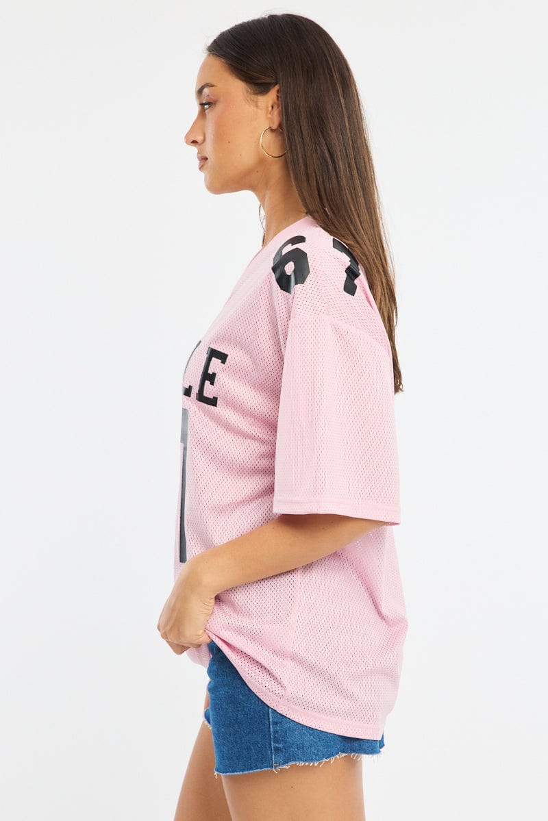 Pink Sport Tee Short Sleeve - Image 3