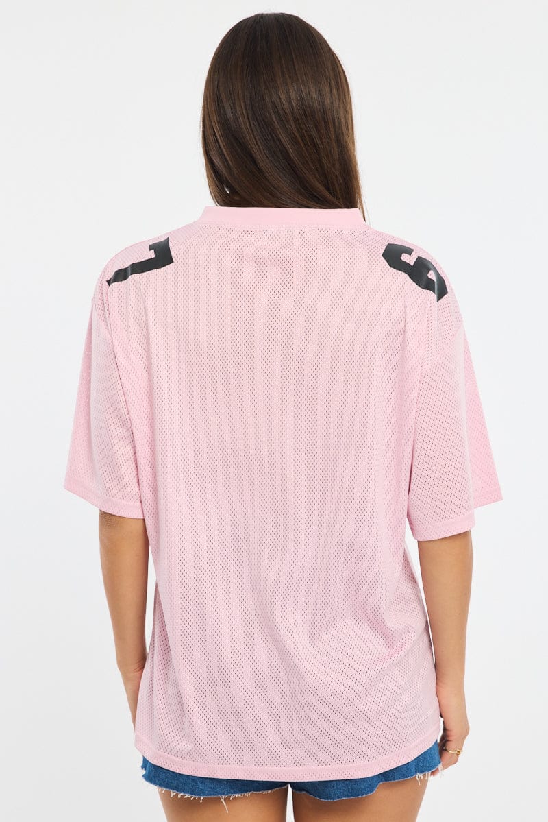Pink Sport Tee Short Sleeve - Image 4