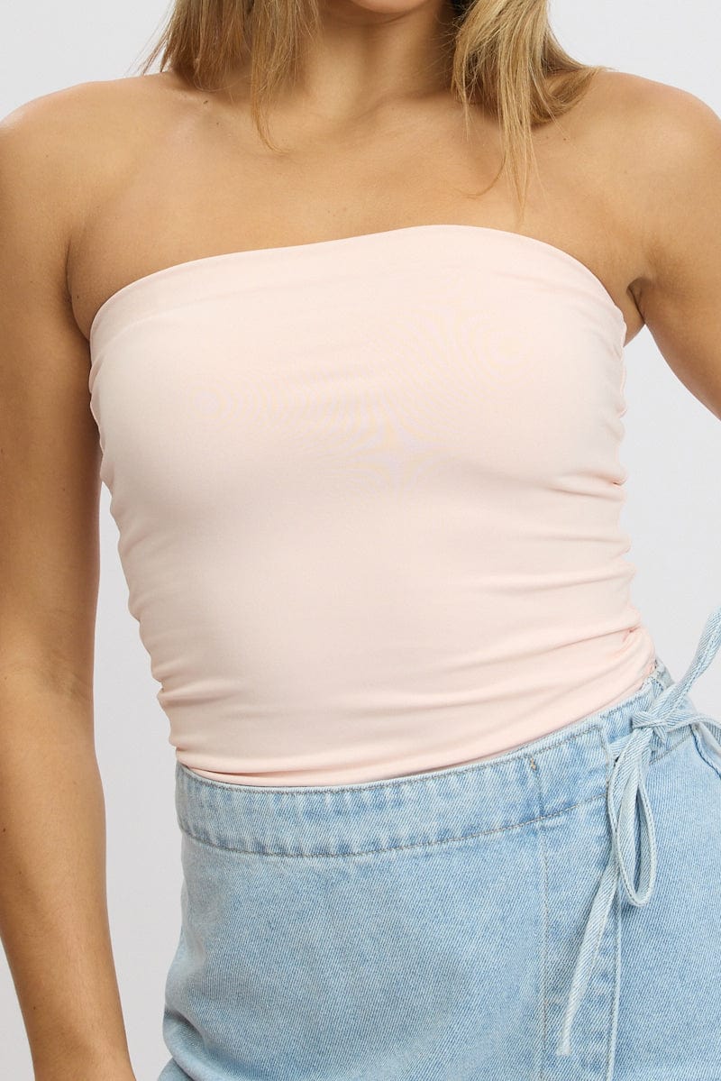 Pink Supersoft Bandeau Top - Image 6
