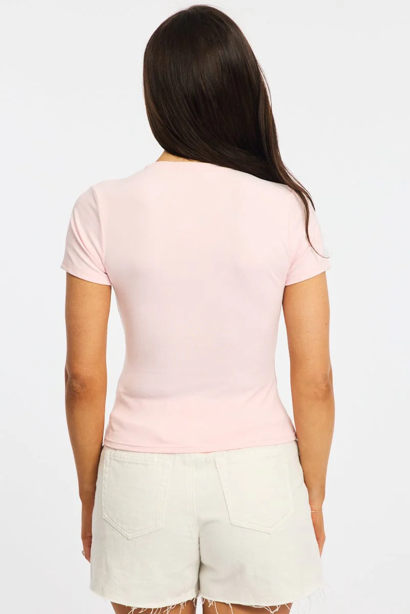 Pink Supersoft Crew Neck Short Sleeve - Image 4