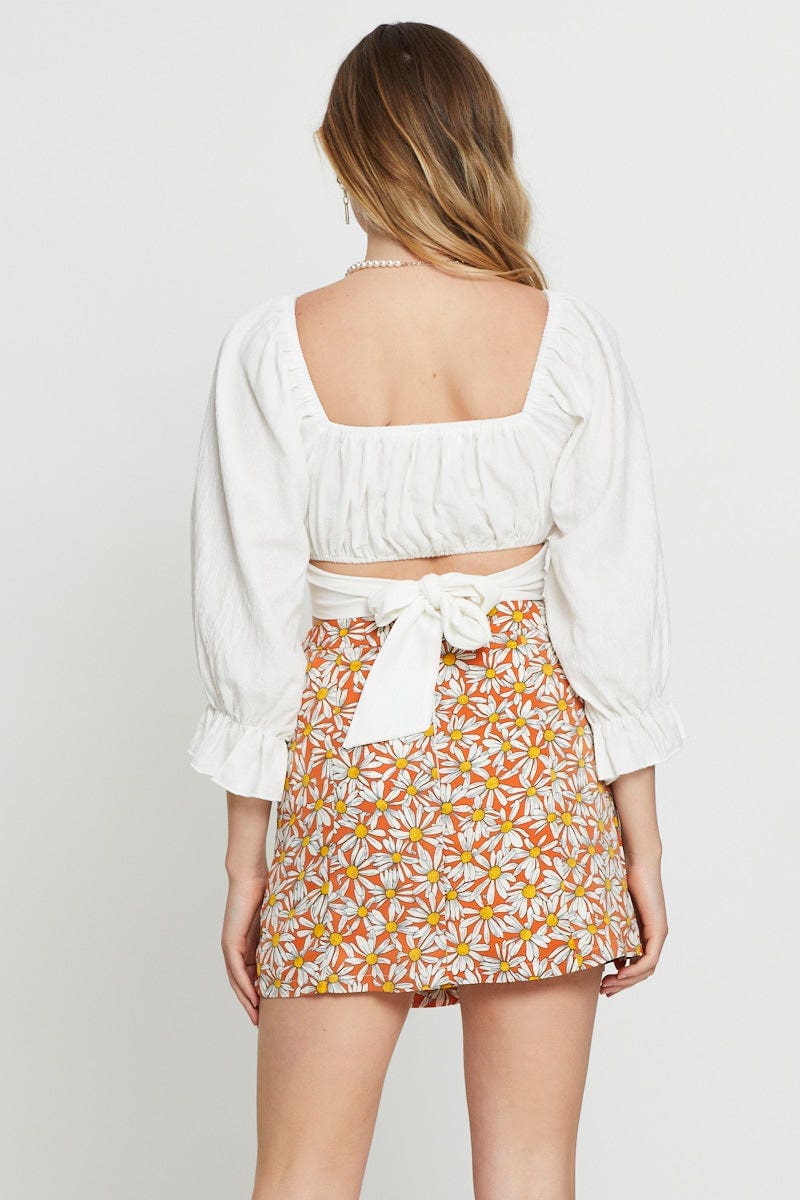 Print A Line Skirt - Image 5