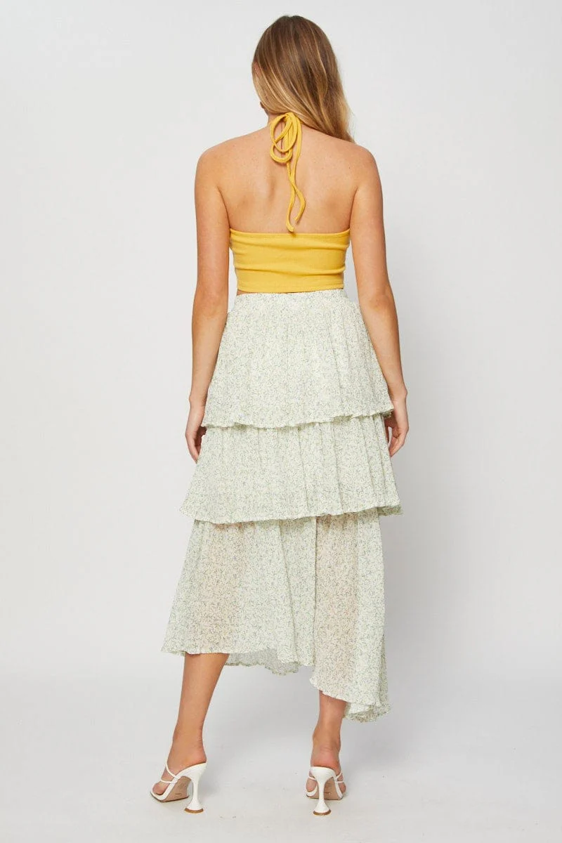 Print Cancan Layered Skirt - Image 5