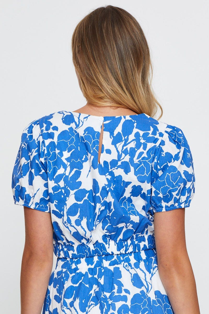 Print Crop Top Short Sleeve - Image 5