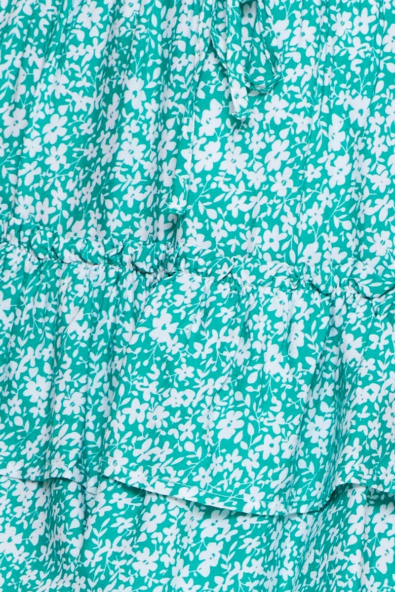 Print Flare Skirt Mini High Rise - Image 6
