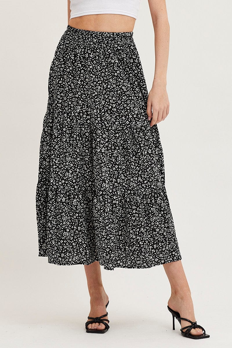 Print Maxi Skirt High Rise - Image 2