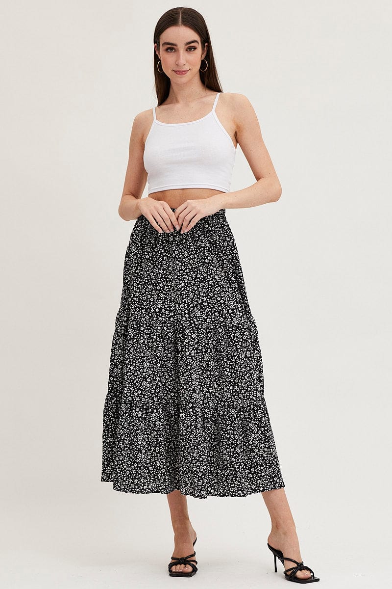 Print Maxi Skirt High Rise - Image 3