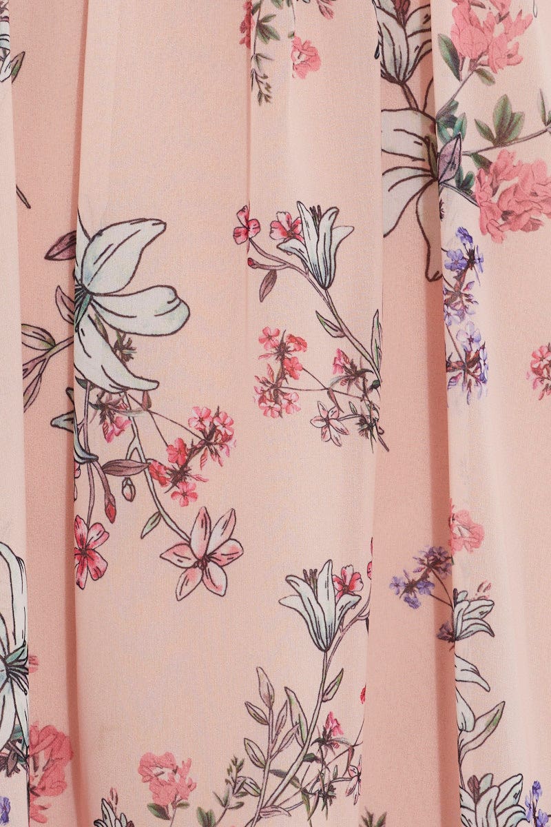 Print Print Tie Shoulder Swing Dress - Image 12