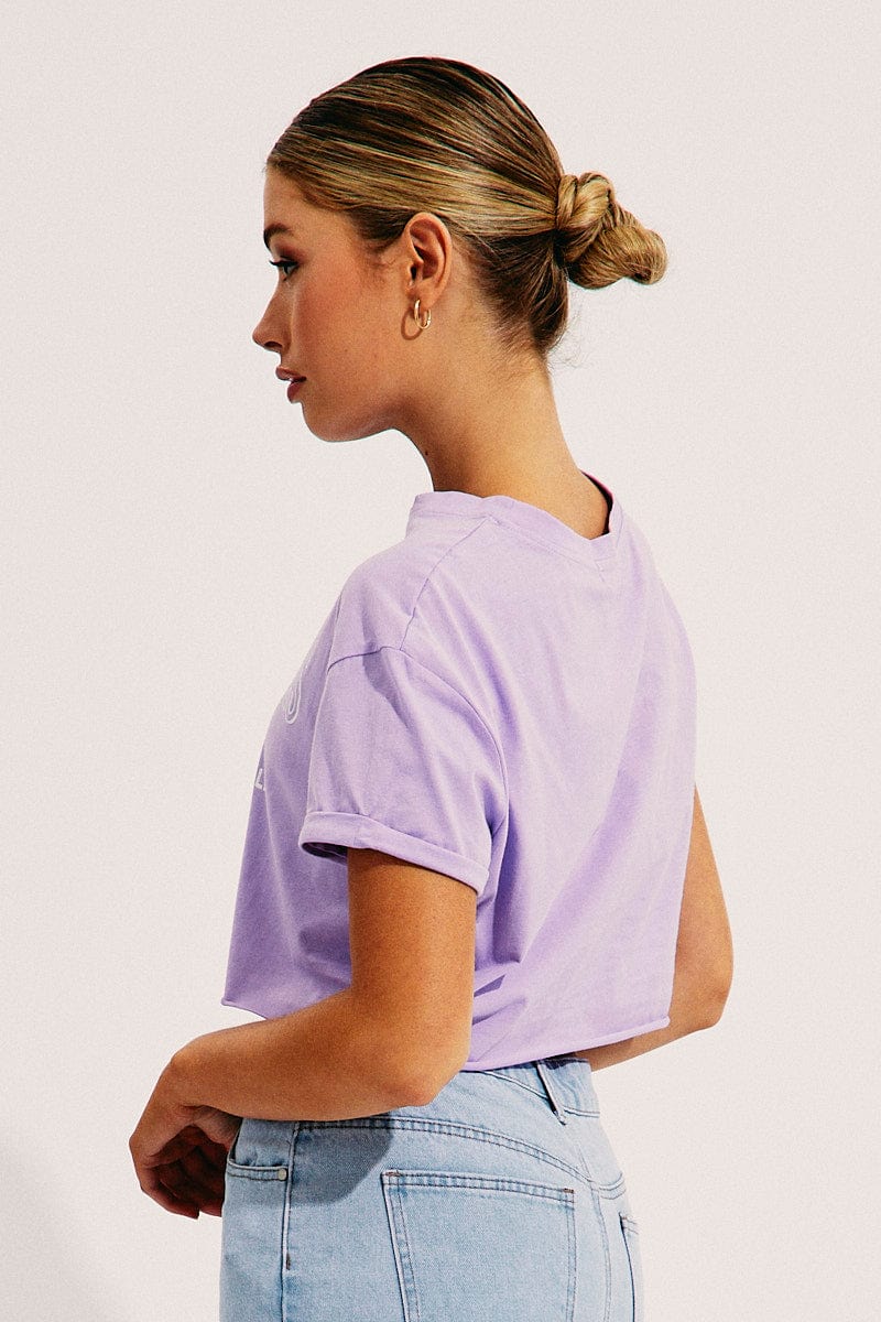 Purple Crop T-Shirt - Image 4