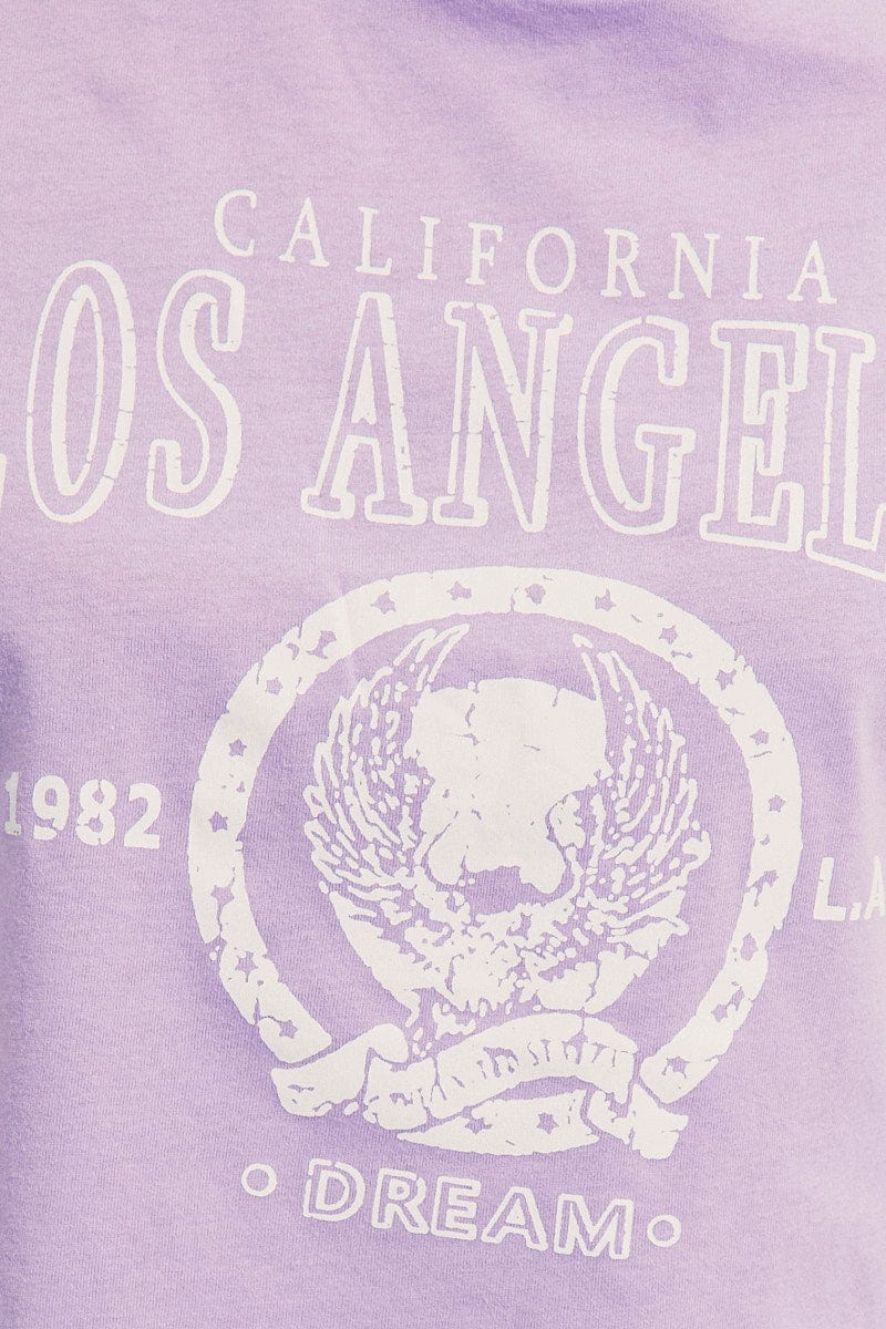 Purple Crop T-Shirt - Image 6