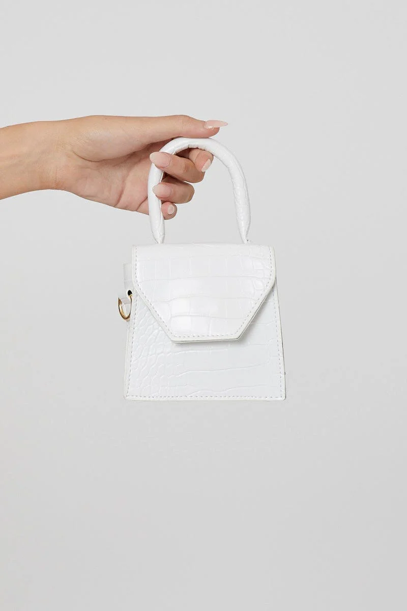 Purple Mini Bag With Pearl Strap - Image 5