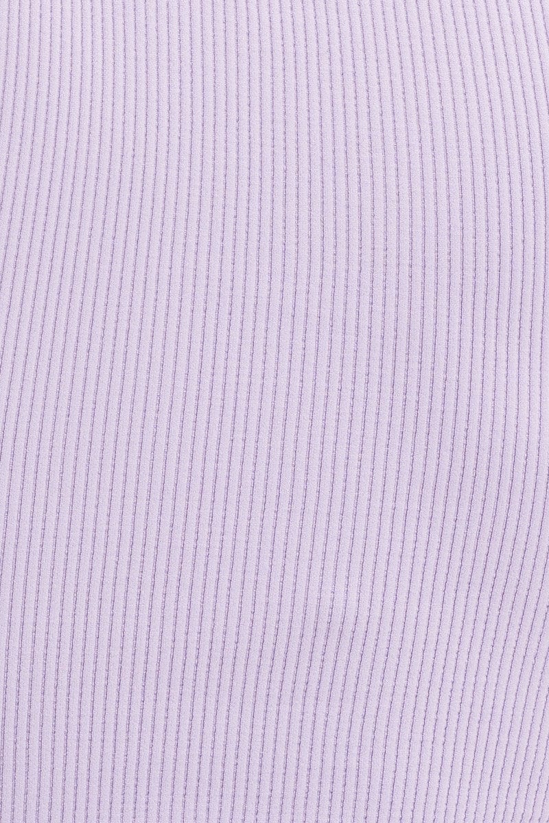 Purple T Shirt Short Sleeve Round Neck Seamless - Image 6