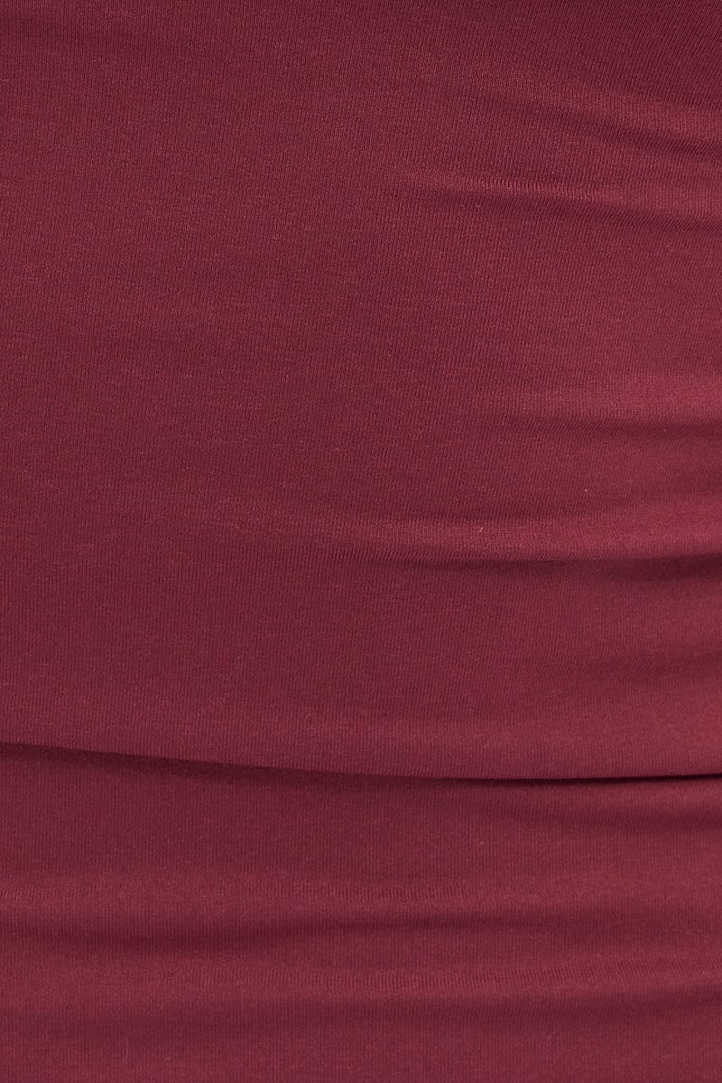 Red Shrug & Dress Set Long Sleeve Maxi Bodycon Jersey - Image 6