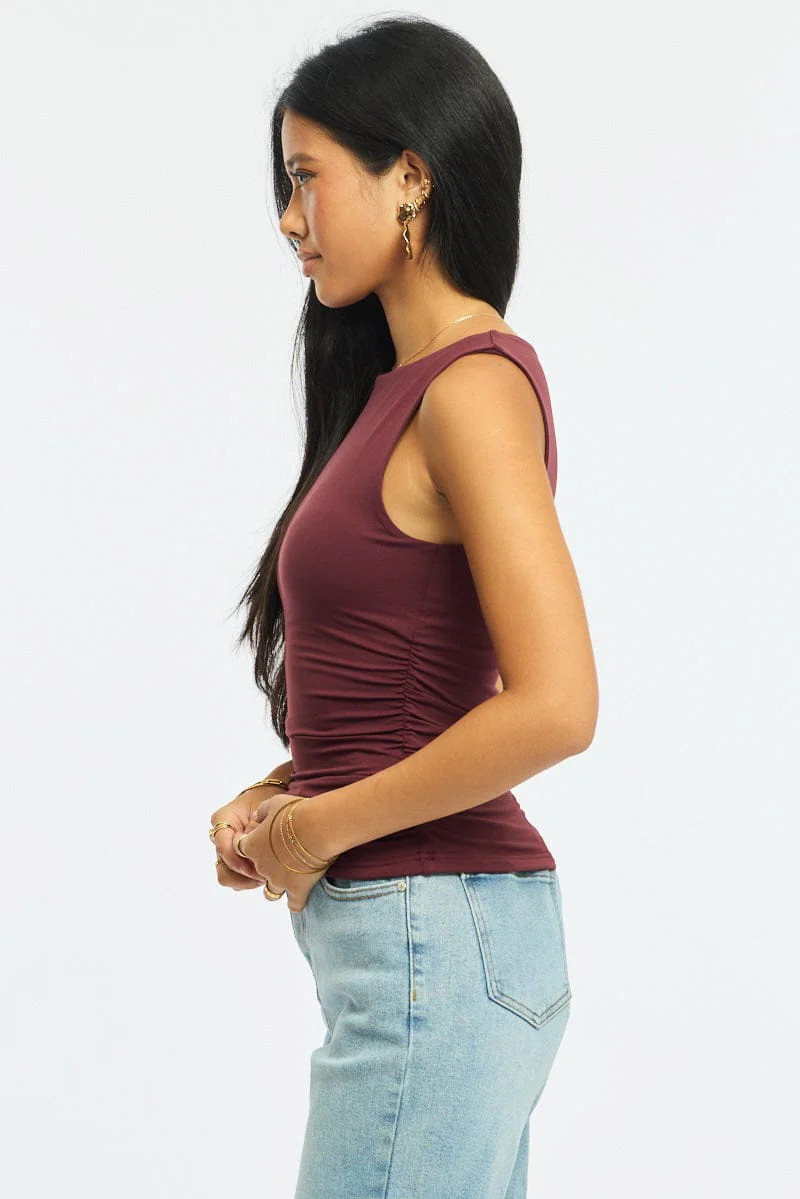 Red Supersoft Tank Sleeveless - Image 3