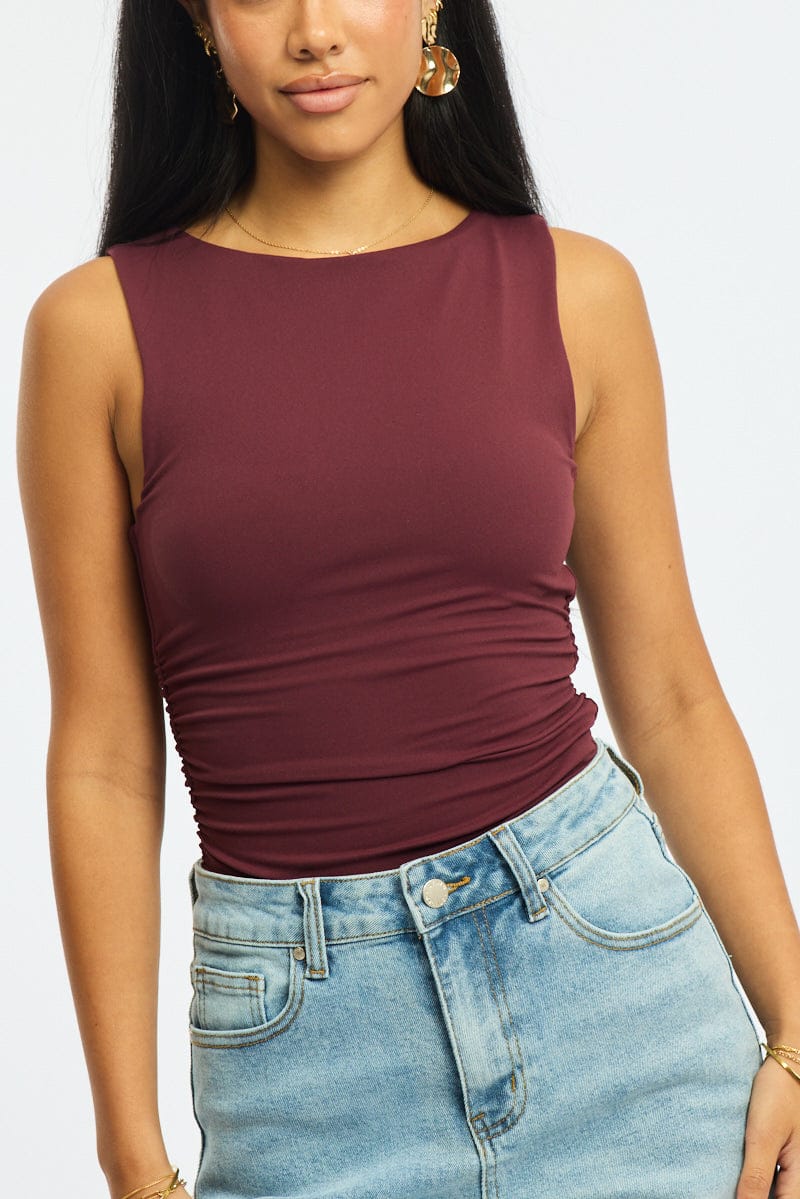 Red Supersoft Tank Sleeveless - Image 5