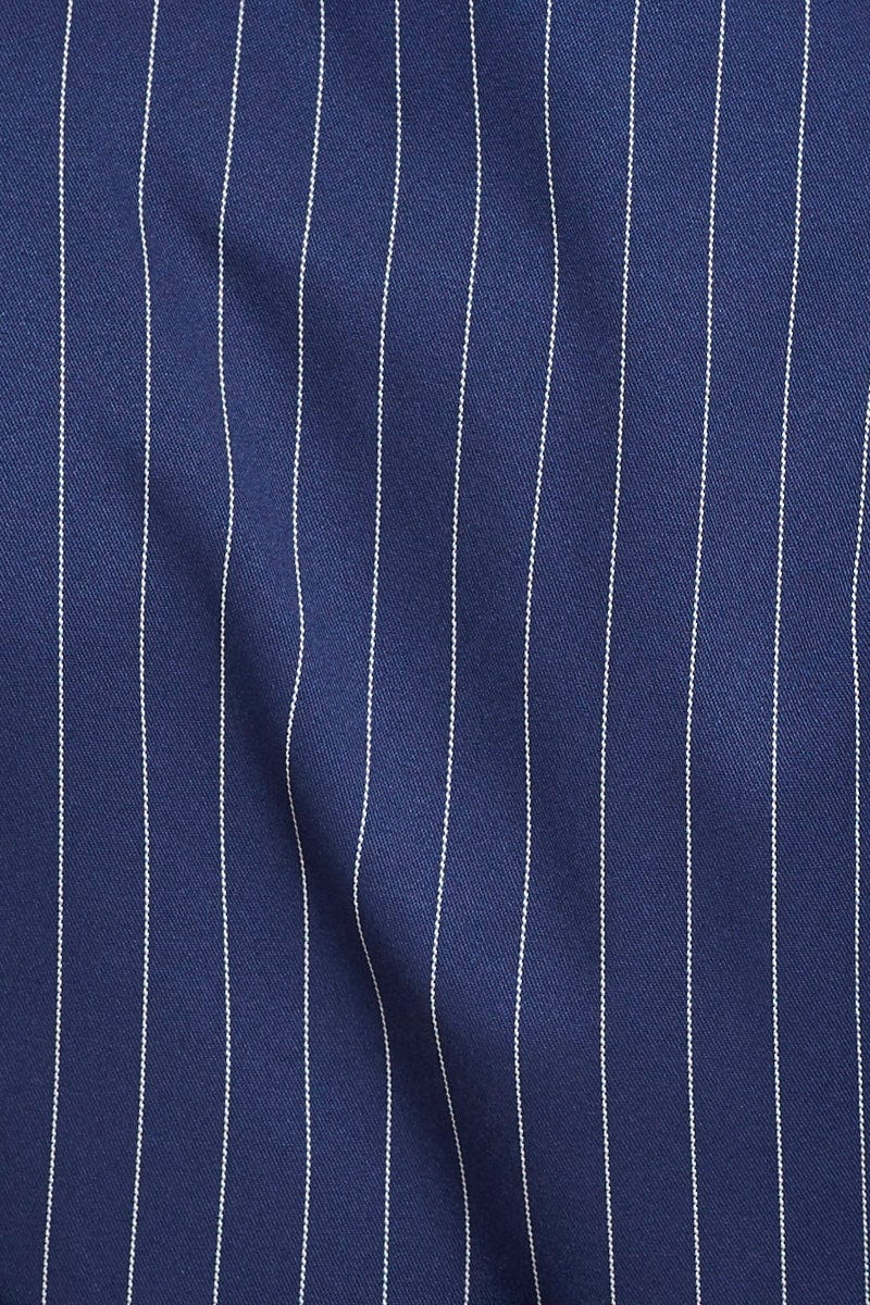 Stripe Crop Shirts Sleeveless V-Neck - Image 6