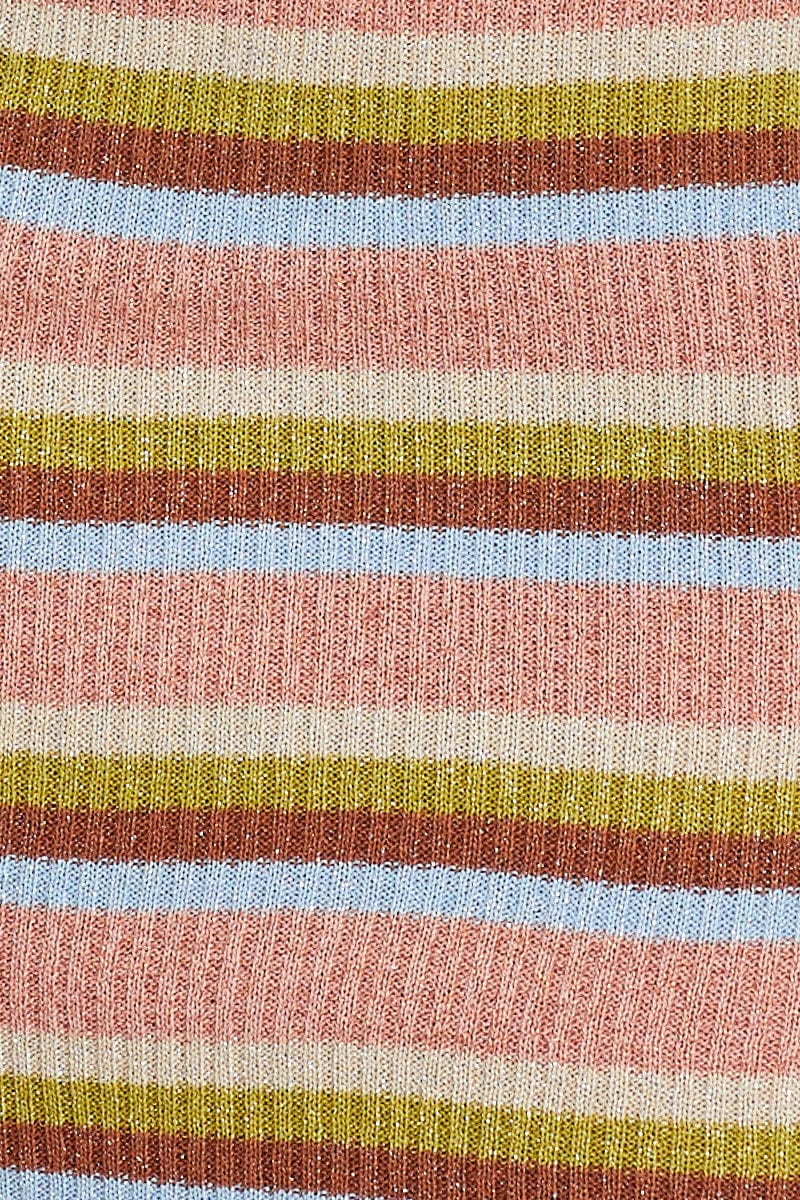 Stripe Mini Dress Knit - Image 6
