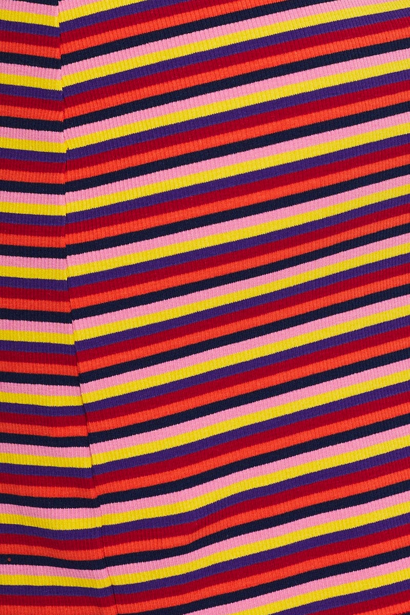 Stripe Wrap Dress Mini - Image 6
