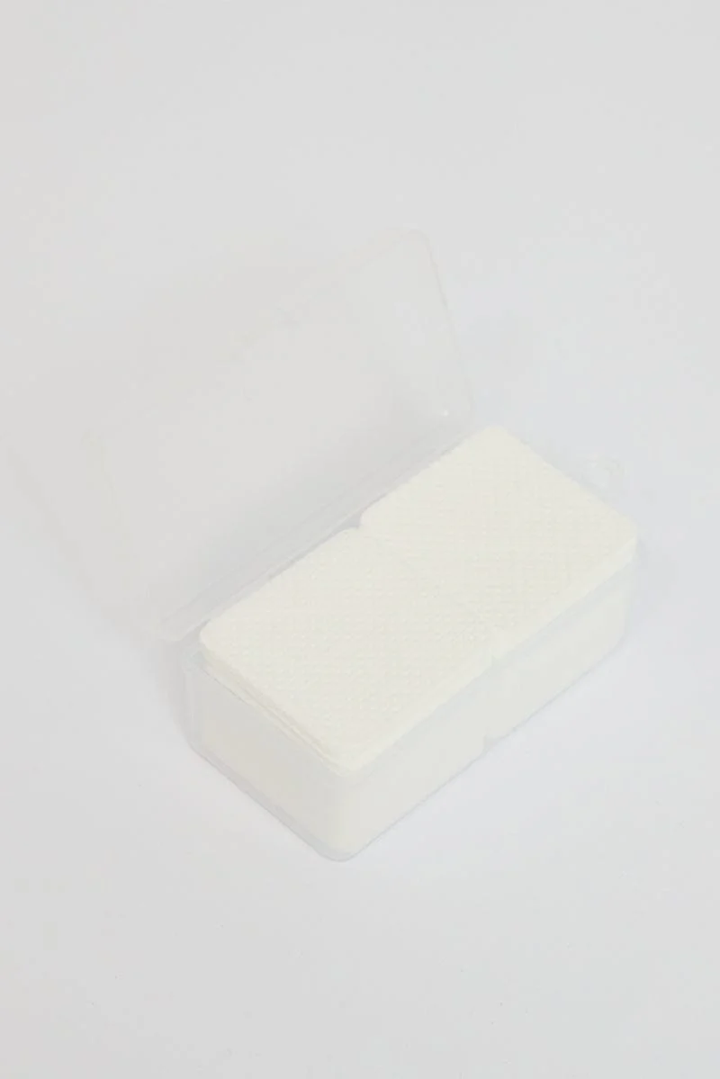 White 200 Pcs Nail Wipes Nail Polish Remover Pads
