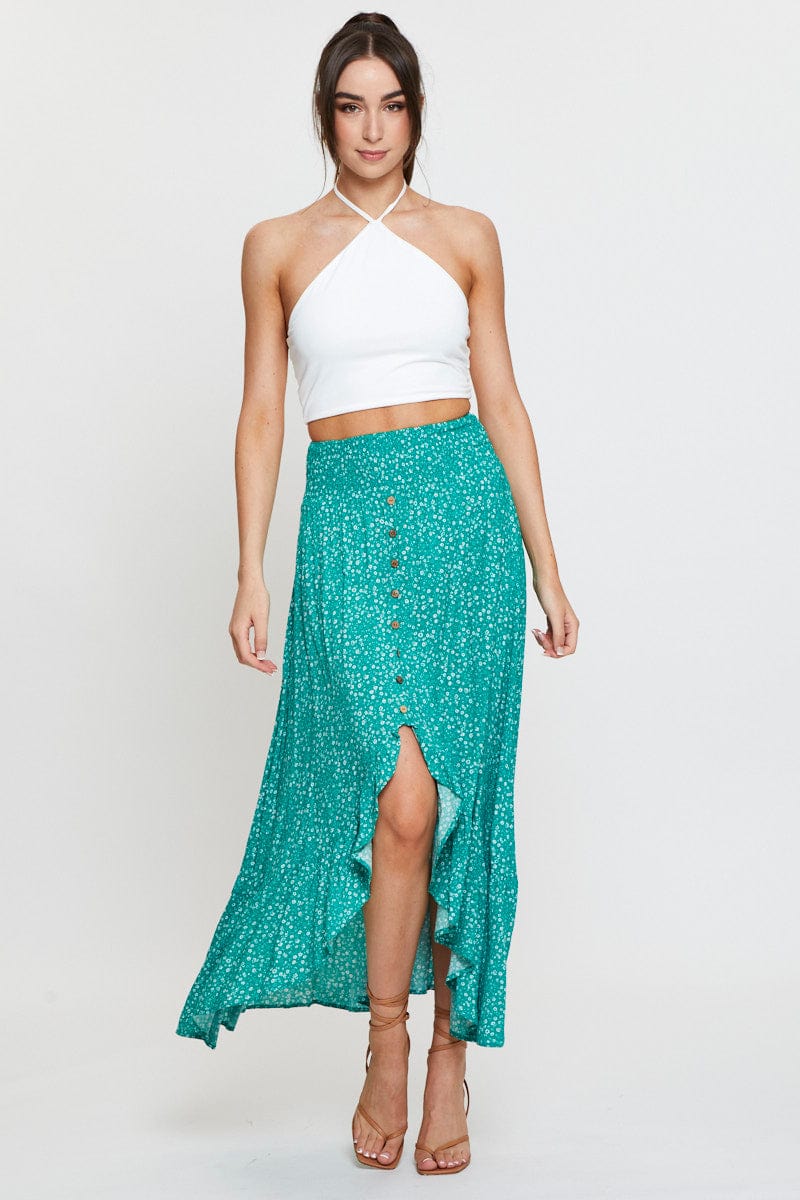 White Basic Top Halter Neck - Image 3