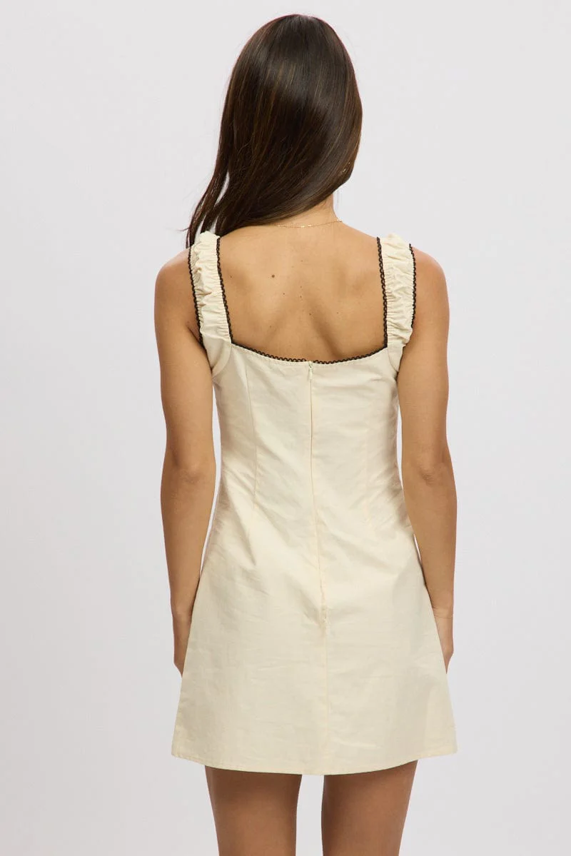 White Bodycon Dress Mini - Image 5
