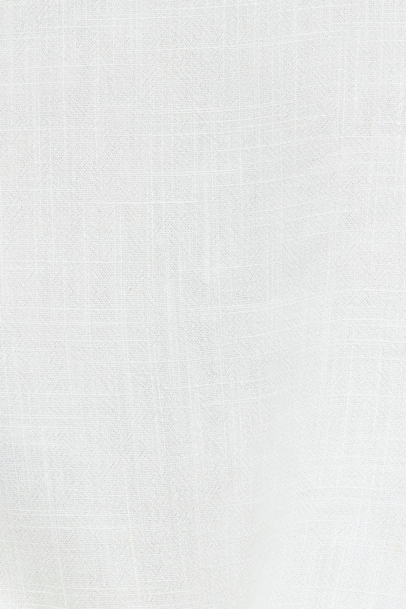 White Peplum Top Short Sleeve - Image 6