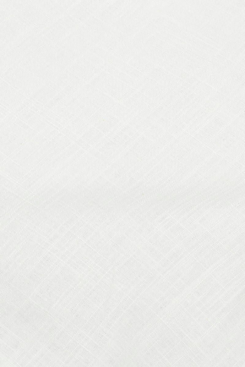White Scarf Top Sleeveless Crop - Image 2