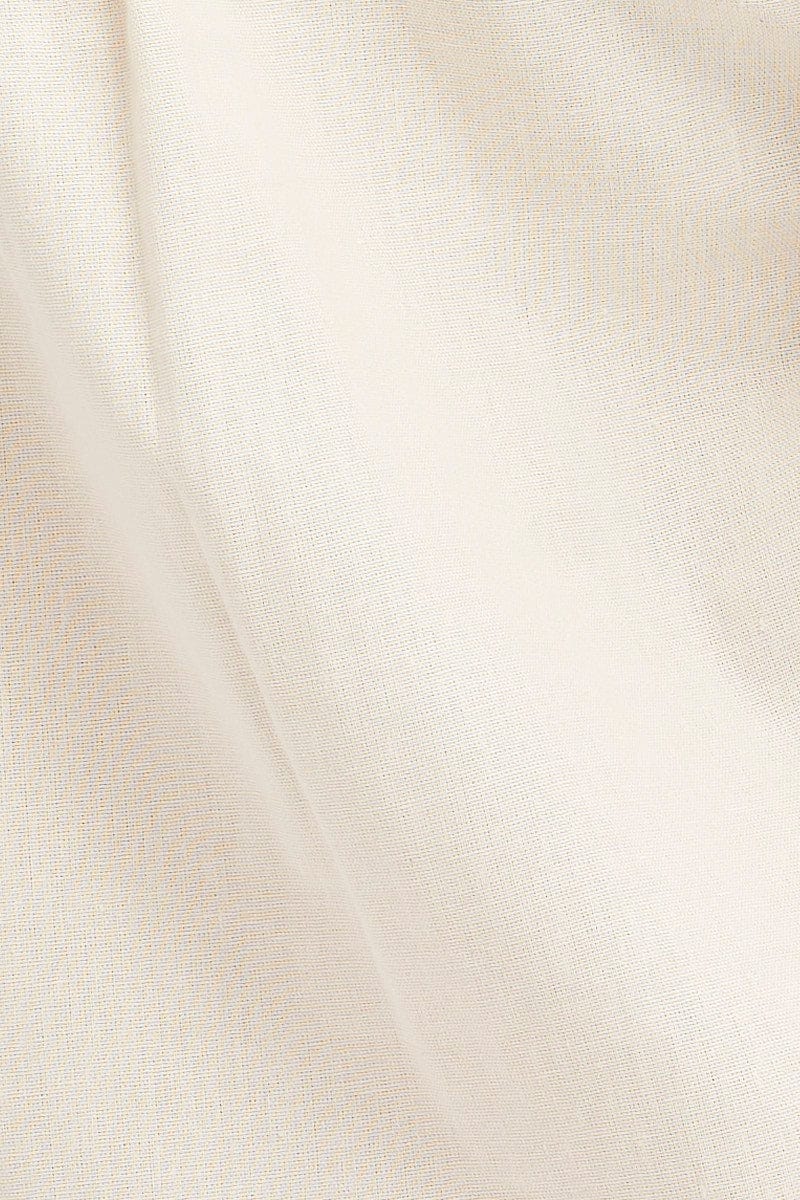 White Shirt Top Long Sleeve Collared - Image 6
