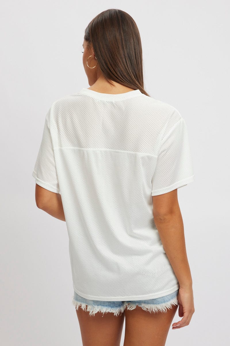 White Sport Tee Short Sleeve - Image 5