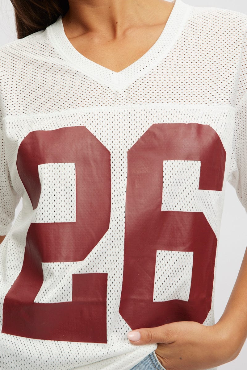 White Sport Tee Short Sleeve - Image 6