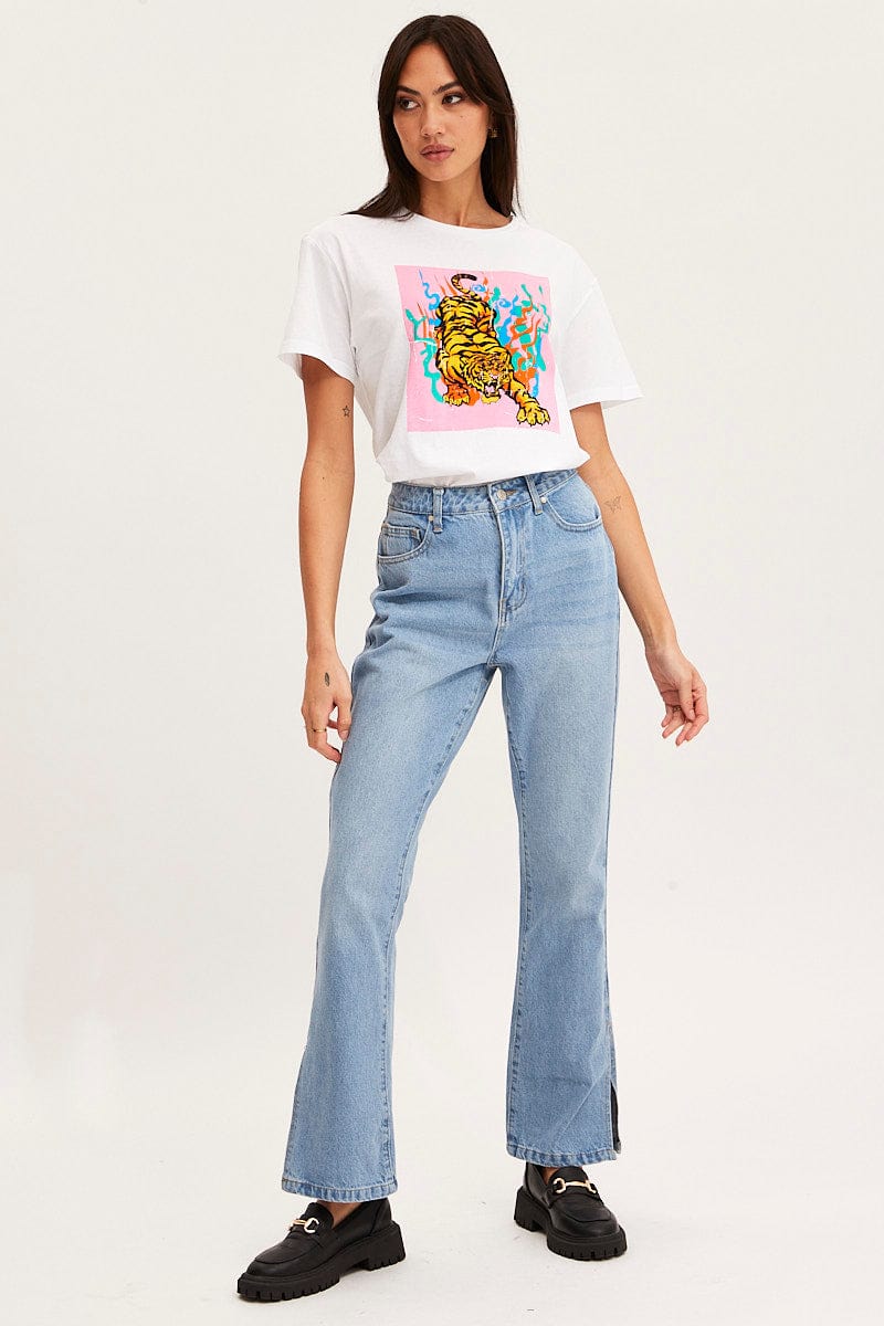 White T-Shirt Short Sleeve - Image 2