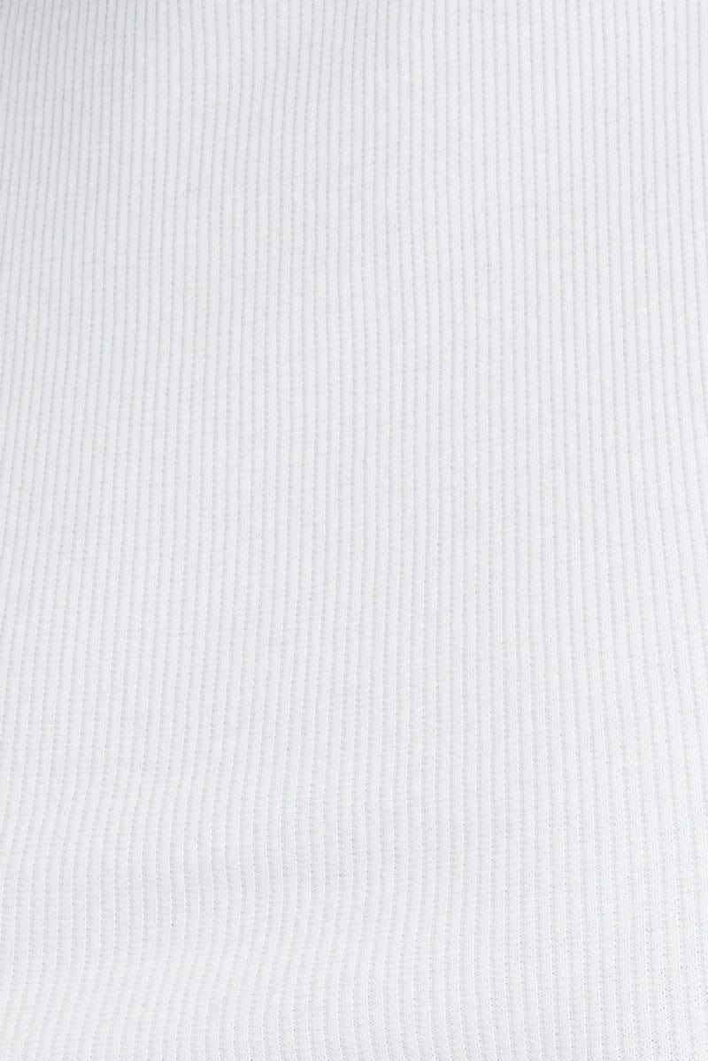 White Tank Top Sleeveless Crew Neck - Image 6