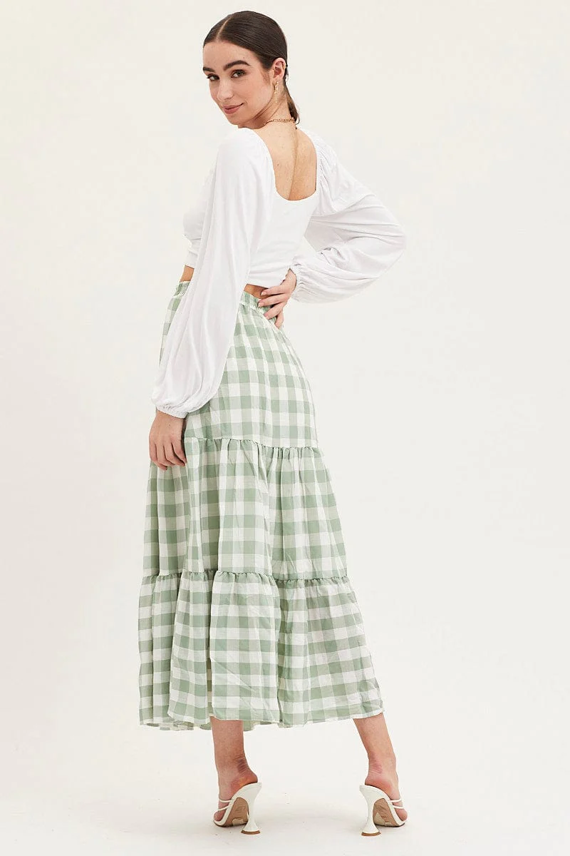 White Top Long Sleeve Lace Trim - Image 5