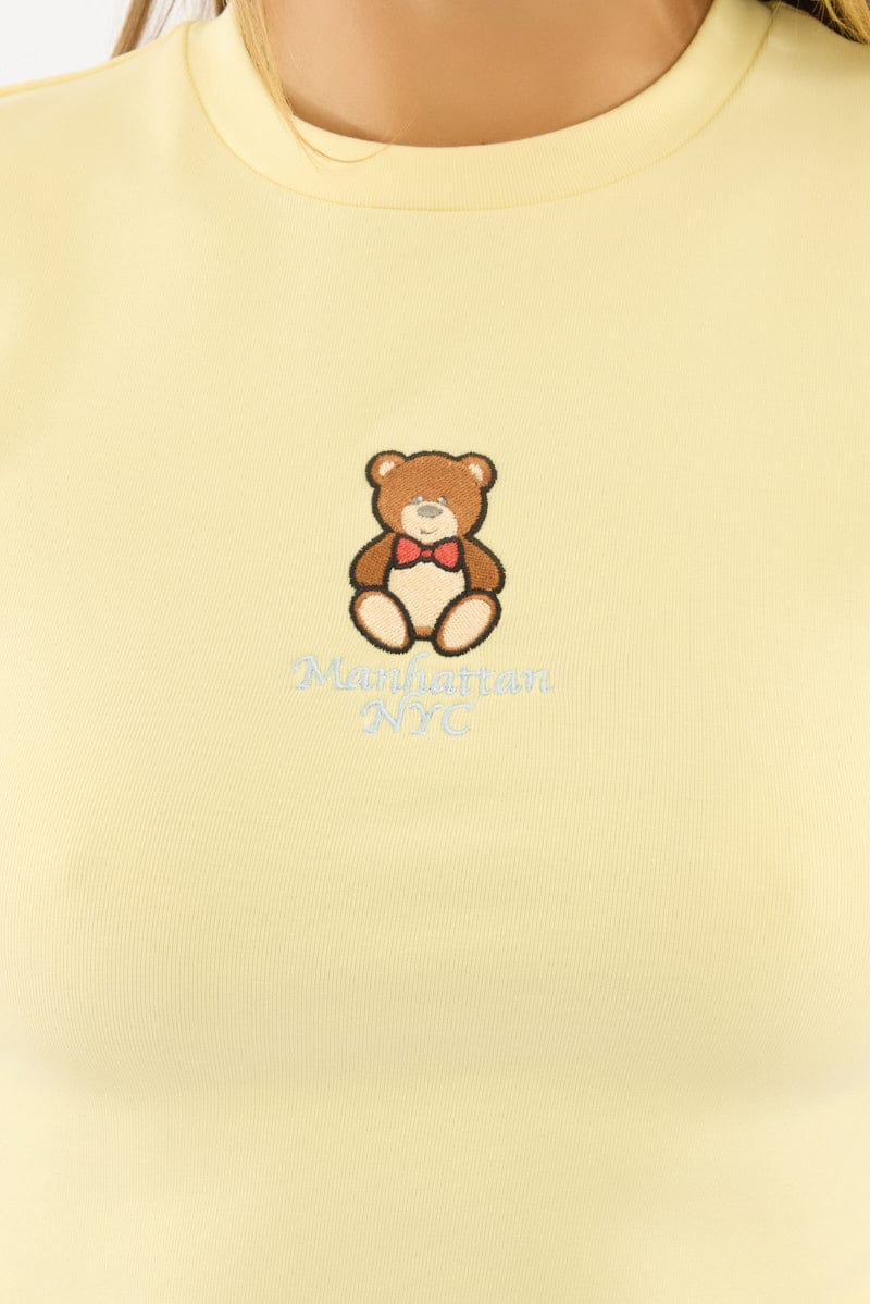 Yellow Graphic Tee Short Sleeve - Image 5
