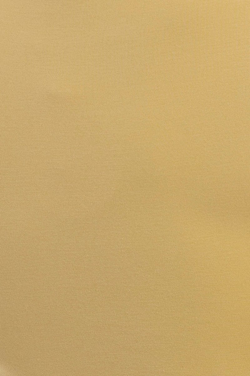 Yellow Mini Dress Short Sleeve Crew Neck - Image 6