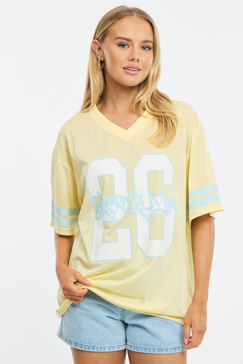 Yellow Sport Tee Short Sleeve - Image 2
