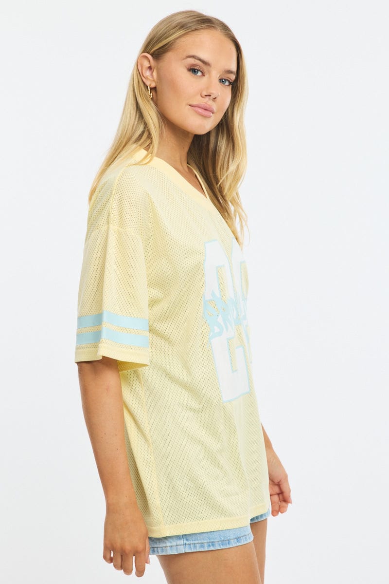 Yellow Sport Tee Short Sleeve - Image 4