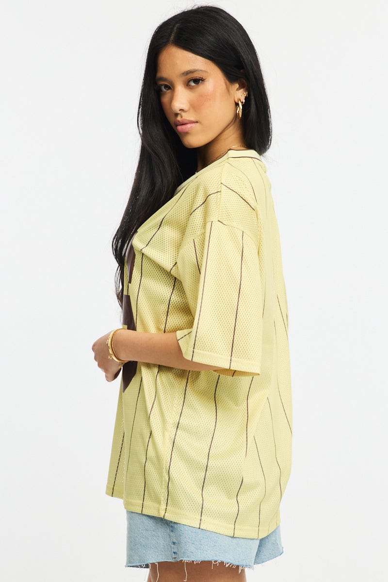 Yellow Sport Tee Short Sleeve - Image 3